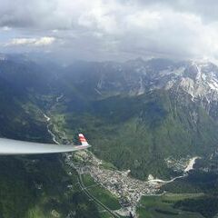 Flugwegposition um 14:29:21: Aufgenommen in der Nähe von Municipality of Kranjska Gora, Slowenien in 2321 Meter